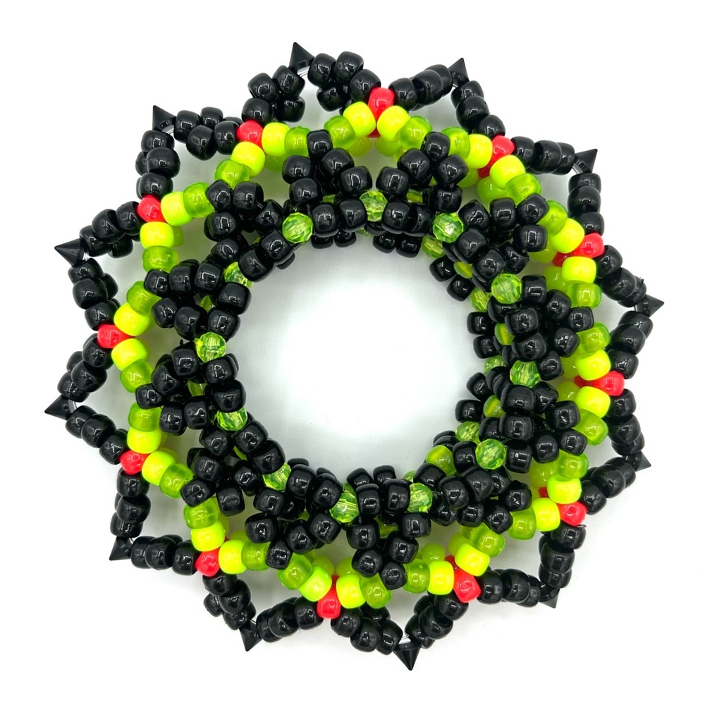 🖤🧪 “Toxic Urchin” Kandi Cuff